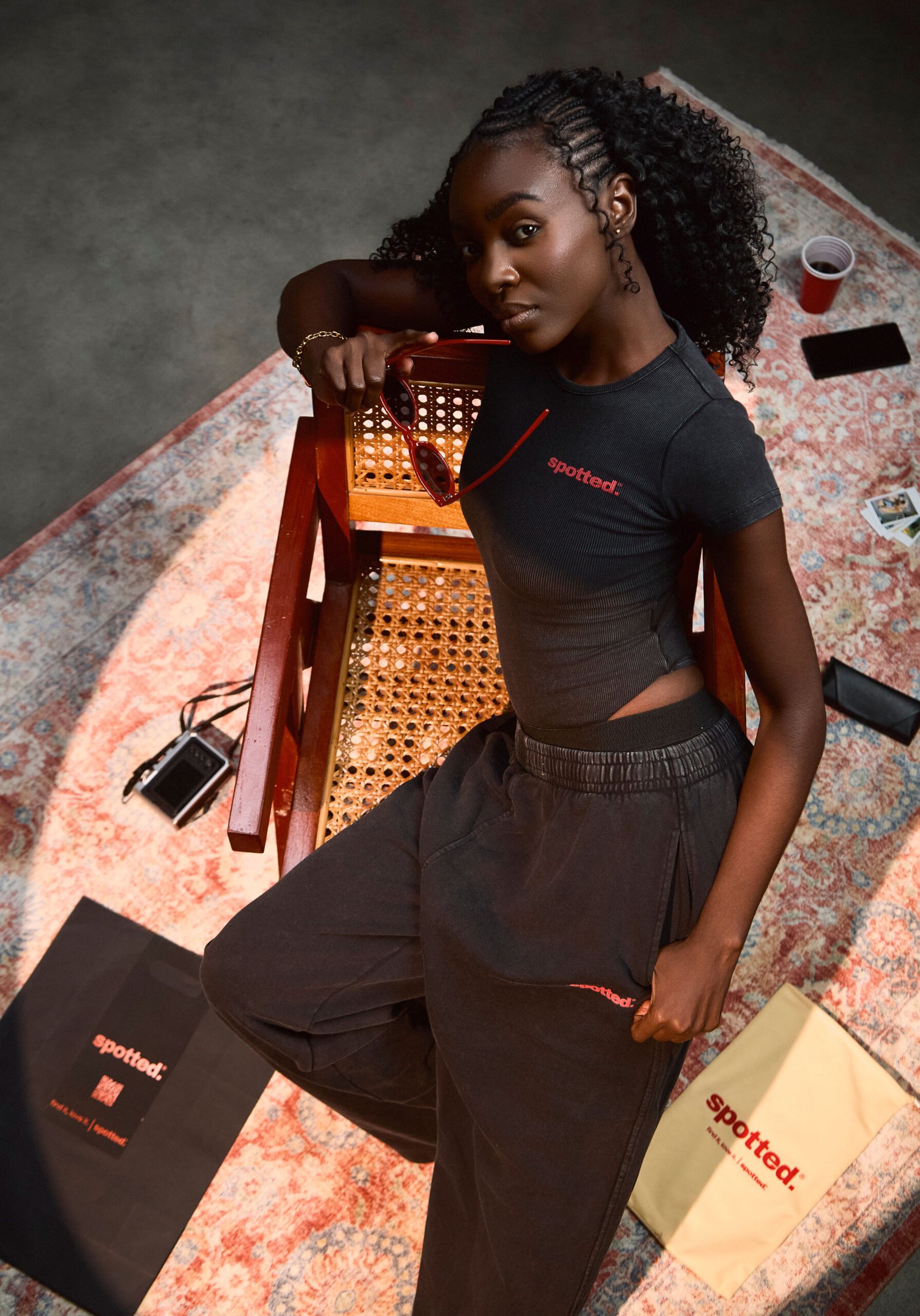 Spotted Second-Skin Bodysuit Tee